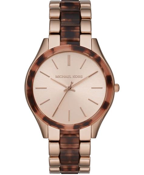 michael kors tortoise watch macys